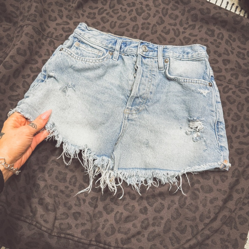 Free people high waist jean short 25